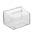 Clear Styrene Coin Box (5"x3"x3 1/4")